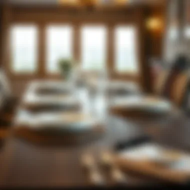 Elegant table setting showcasing various placemats