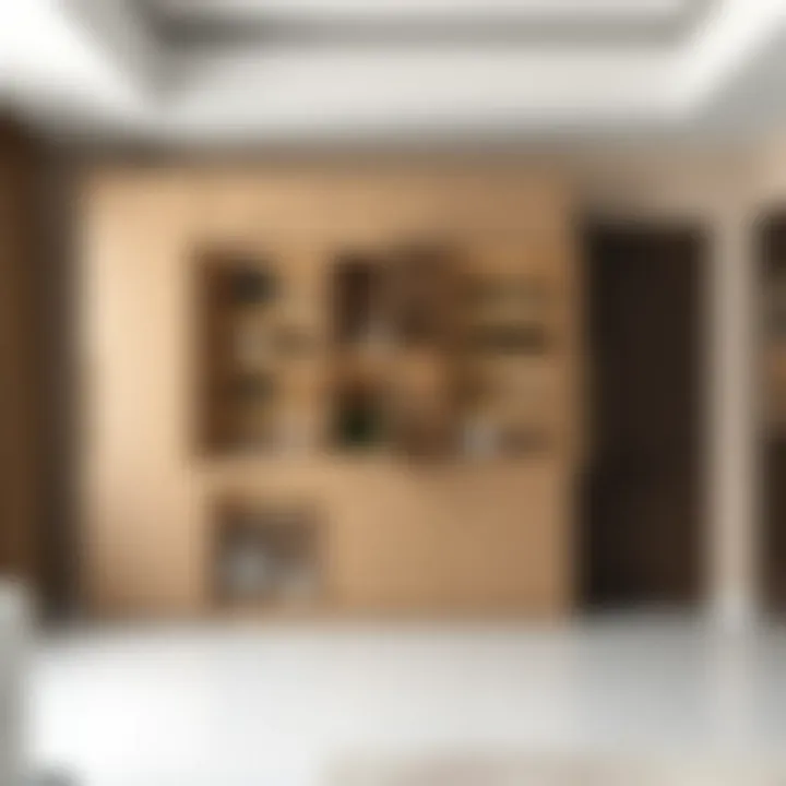 Elegant telescopic pantry cabinet showcasing its sleek design