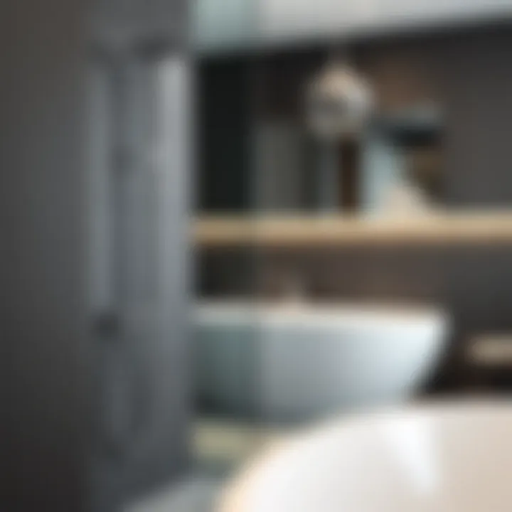 Installation of a thermostatic valve in a bathroom