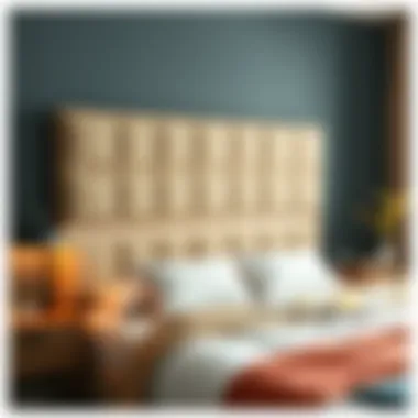 Various materials for bed headboards