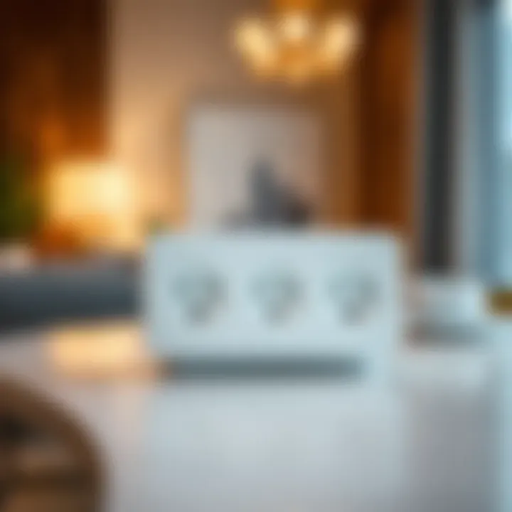 Close-up view of a wireless triple socket showcasing its sleek design and innovative features.