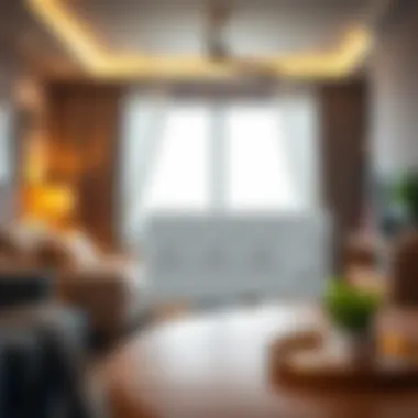 A wireless triple socket placed in a cozy home environment, emphasizing safety and convenience.