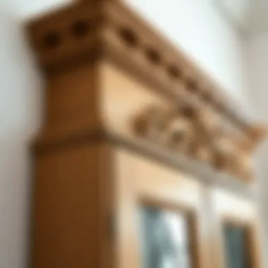 Elegant Wooden Cabinet Crown Elegant wooden cabinet crown showcasing intricate designs