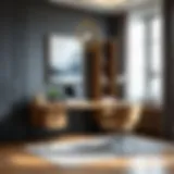 Elegant workspace with modern decor