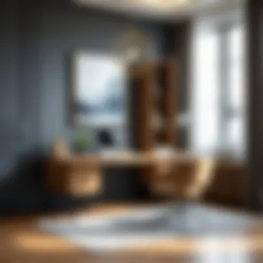 Elegant workspace with modern decor